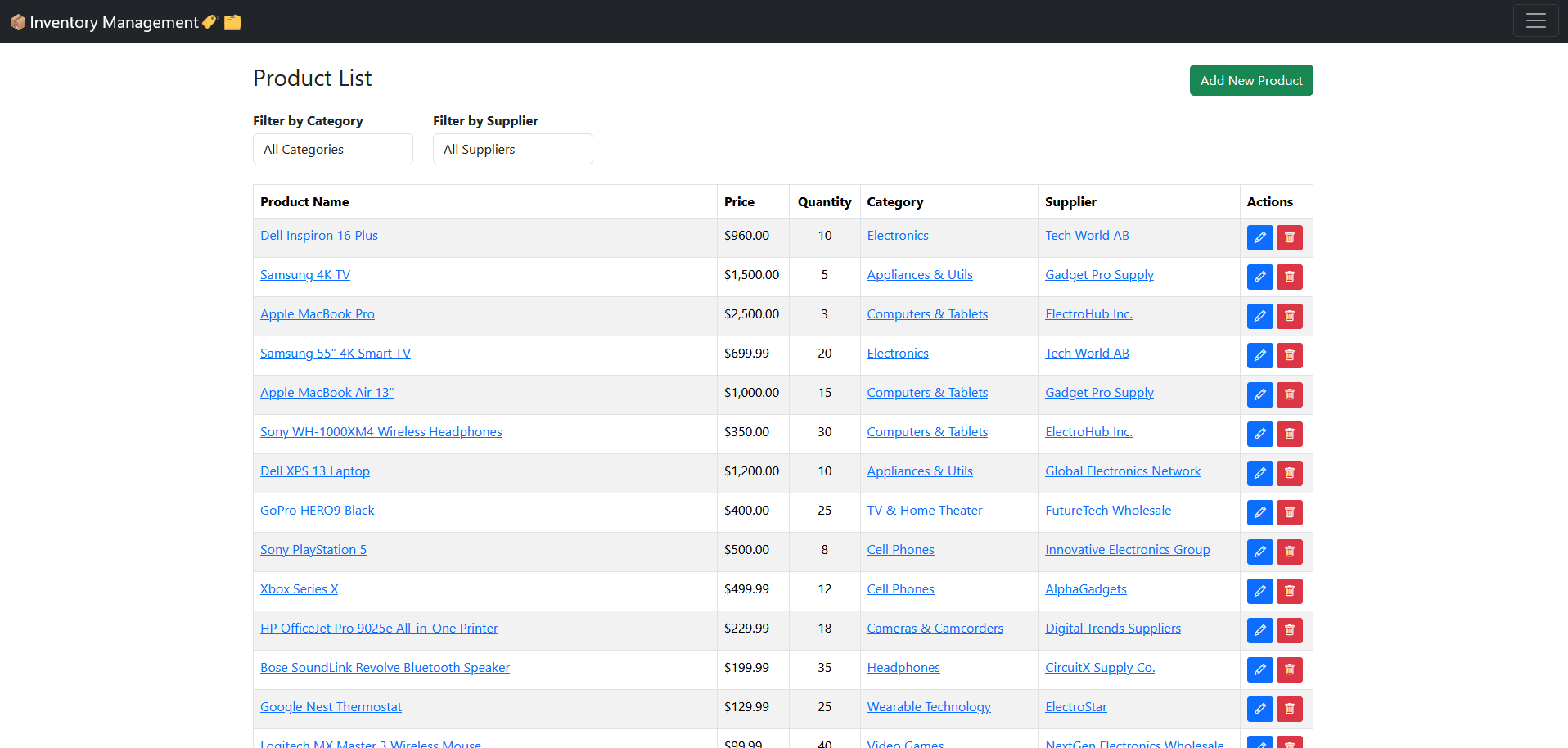 Inventory Management System (Full-Stack) 💻📦