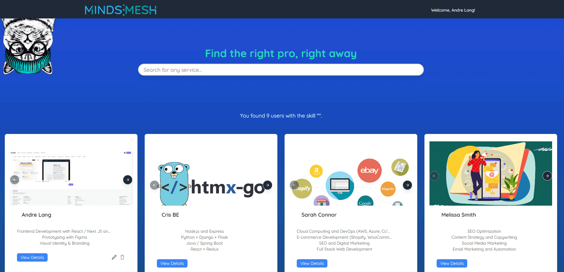 React Nest.js Freelance Skill-Sharing Platform with Real-Time Chat